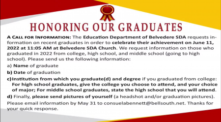 Honoring Our Graduates