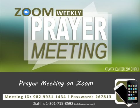 Click on Poster to launch Weekly Prayer Meeting on Zoom